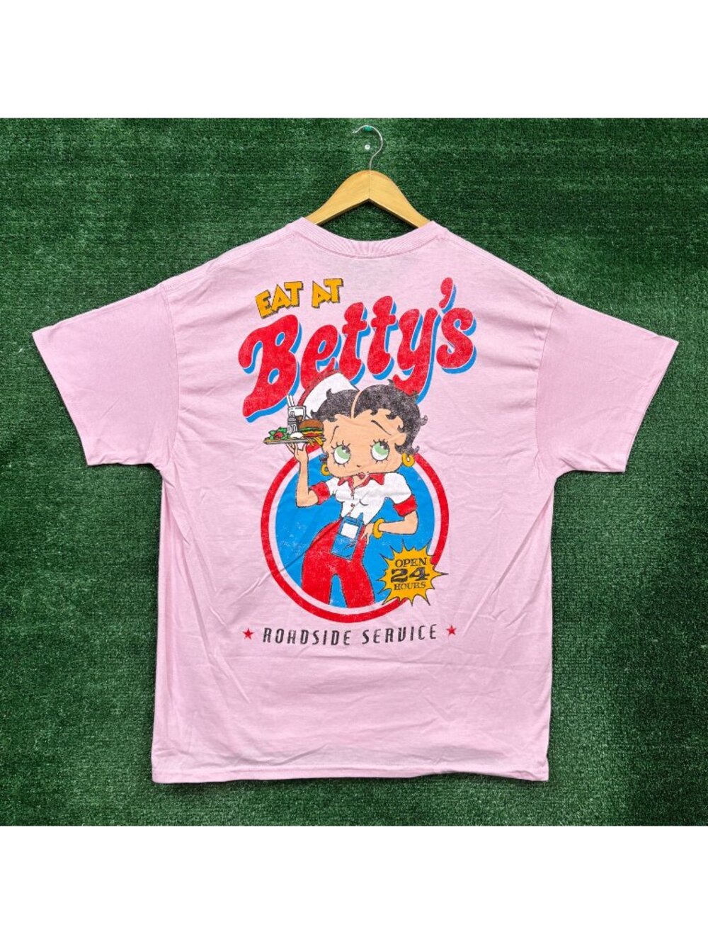 Betty Boop Eat at Betty's Roadside Service by Fleischer Studios T-Shirt XL